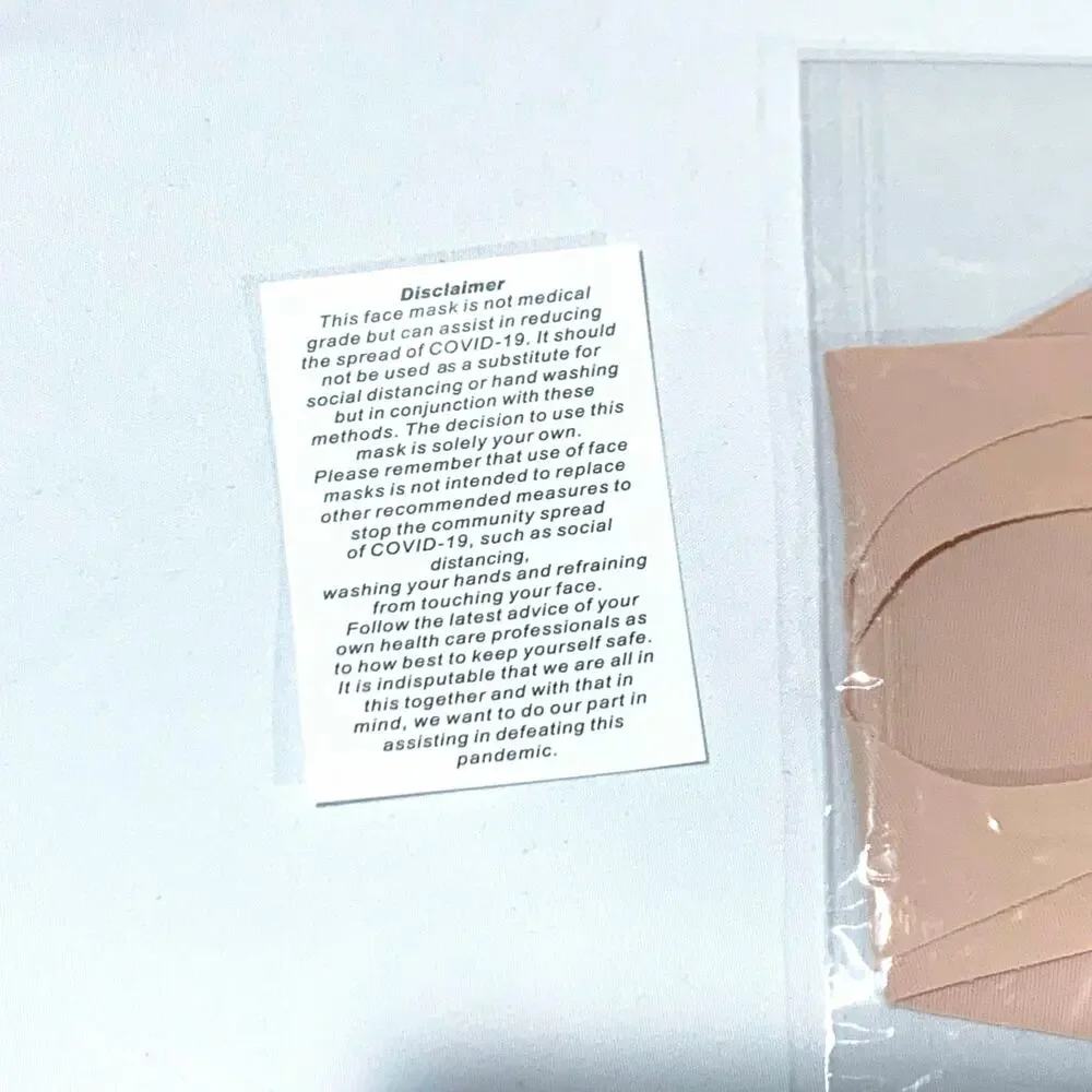 New 8 Other Reasons Resusable Face Masks Trio in Cream, Pink, Tan Set of 3